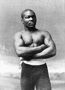 Джо Уолкотт, также известный как "Демон из Барбадоса" Чемпион мира в полусреднем весе в 1901-1904 г.