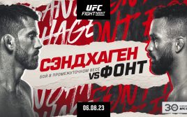 Результаты турнира UFC Fight Night: Кори Сэндхаген — Роб Фонт